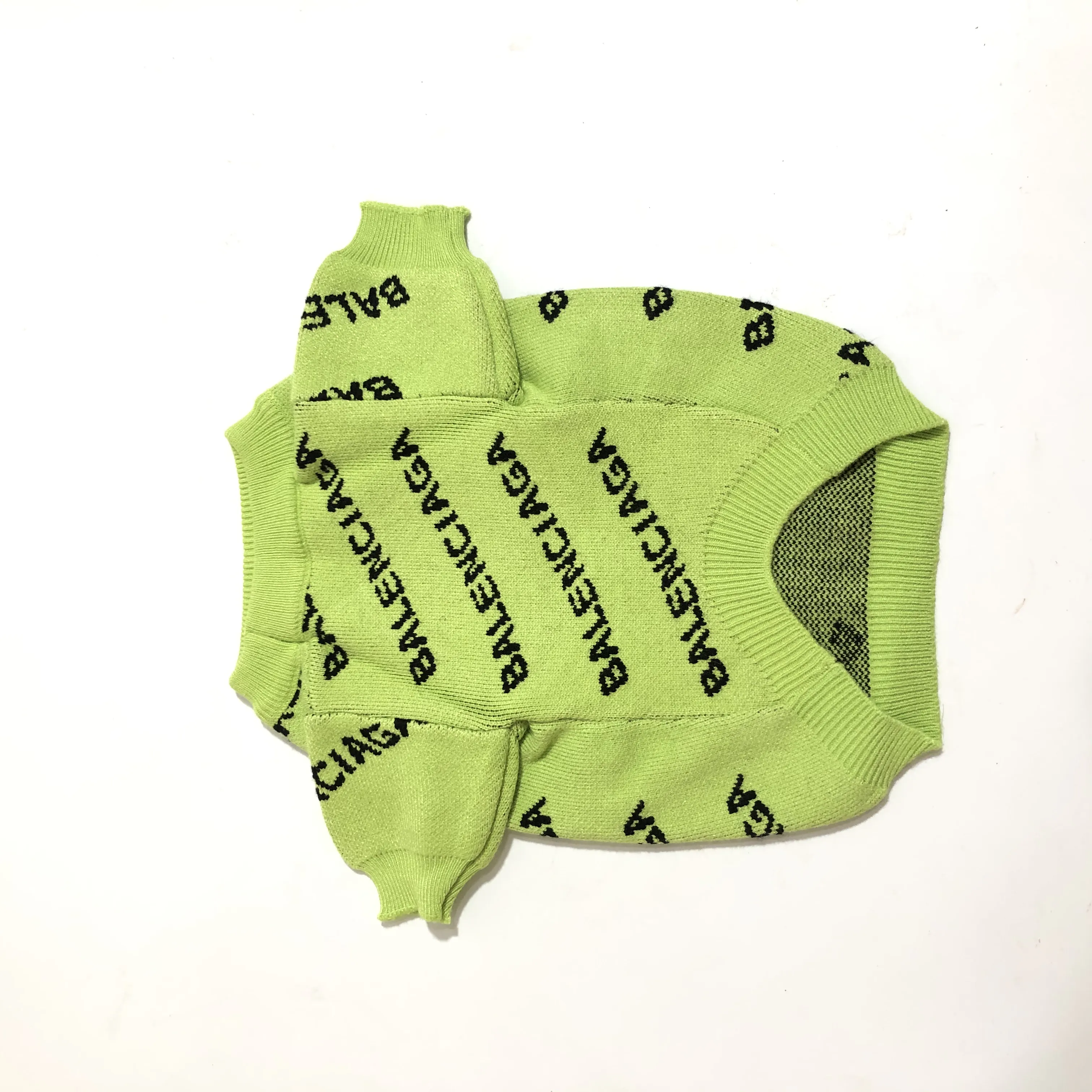 Balenca Green Chihuahua Sweater - Image 5