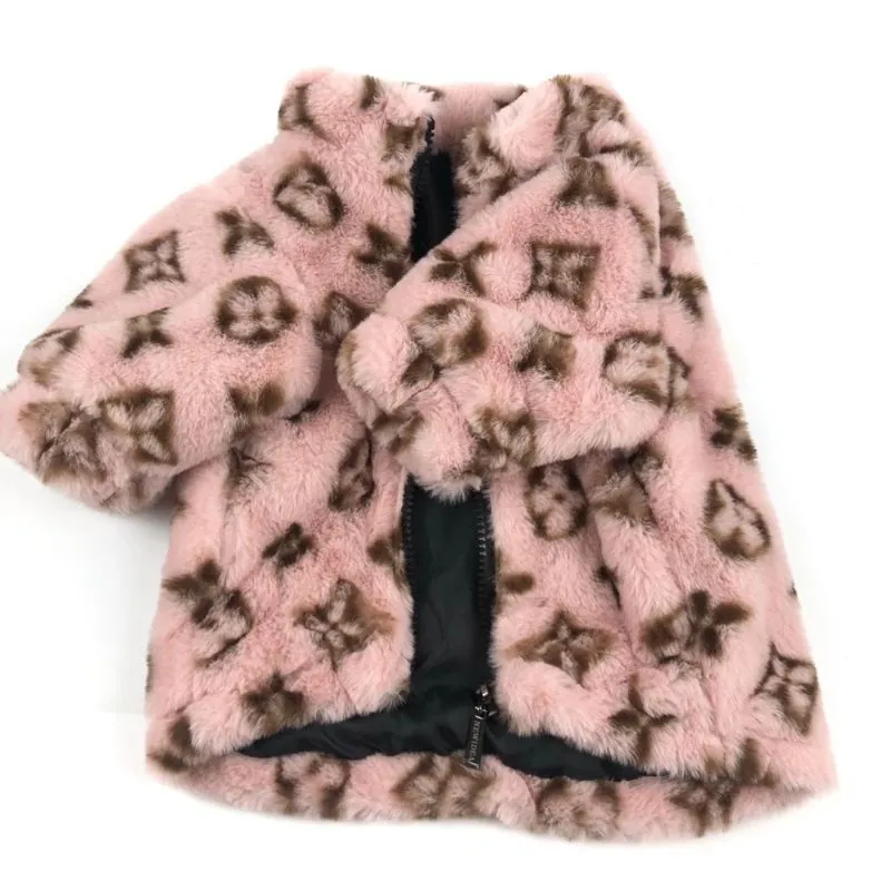 Chewy V Faux Fur Chihuahua Coat