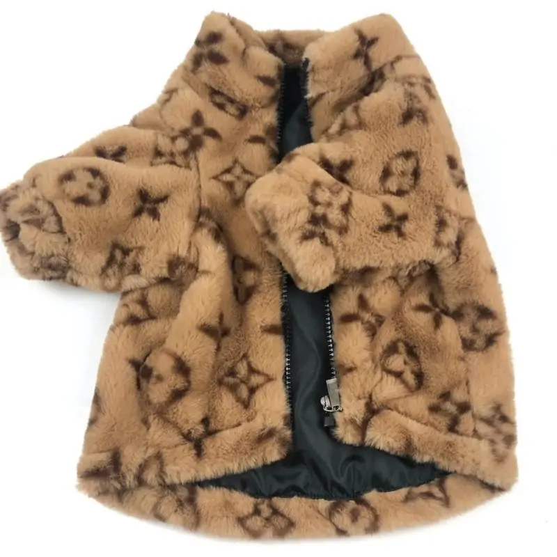 Chewy V Faux Fur Chihuahua Coat - Image 4
